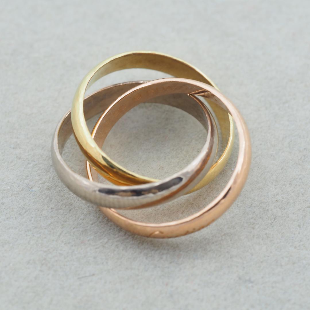 カルティエ リング トリニティ クラシック MM スリーカラー 50号 K18