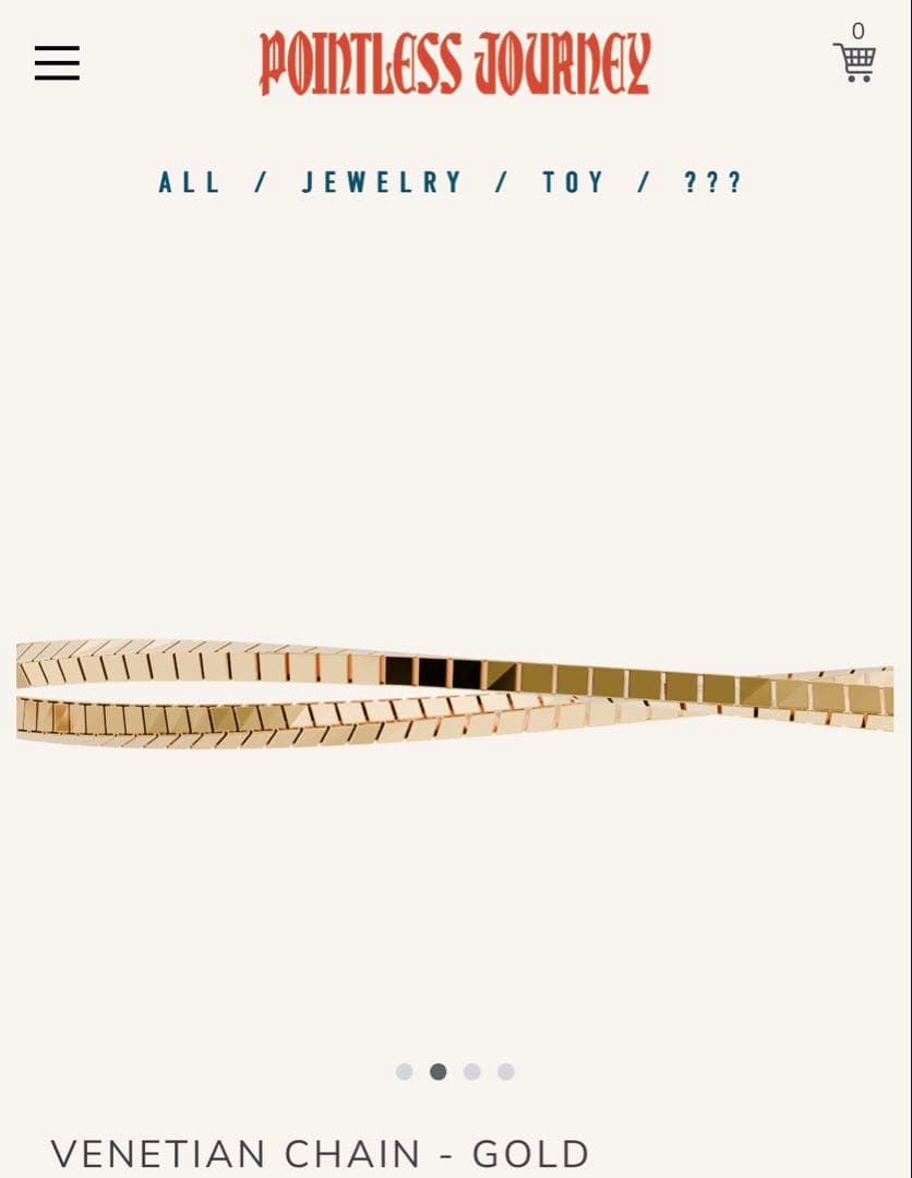 アクセサリー Pointless Journey VENETIAN CHAIN-GOLD1