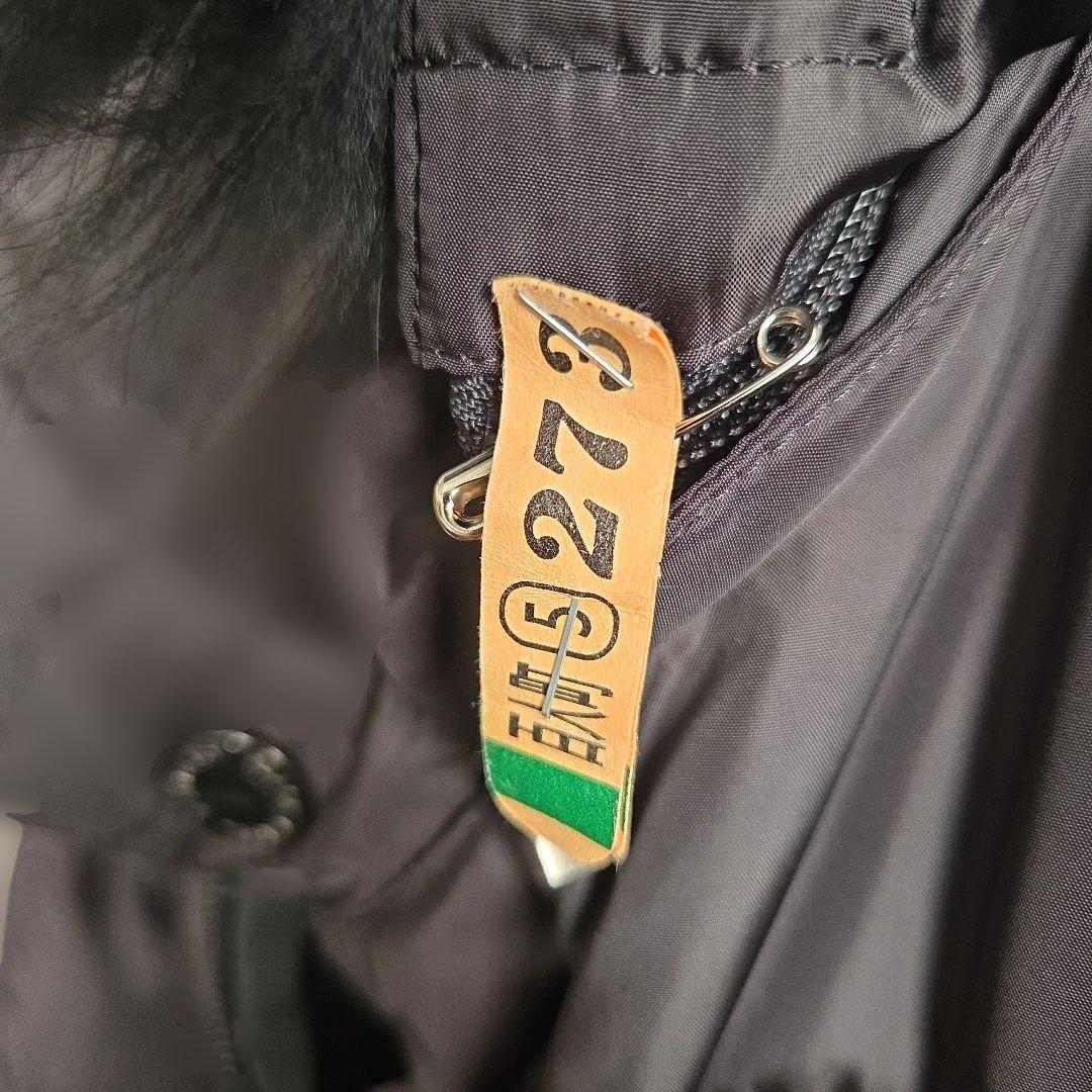 バーバリーブラックレーベル タヌキ毛 ダウンジャケット XL 黒 クリーニング済