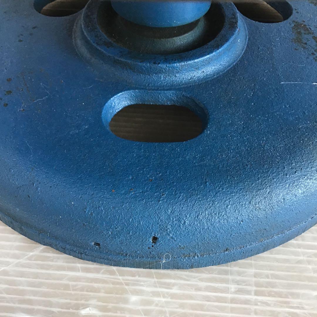 茶道具 鉄製 廻転台 炉の灰用摺鉢回転台 サビ有り 配送用