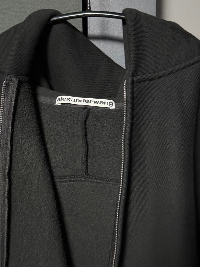 Alexander Wang Puff Logo パーカー Lサイズ ブラック