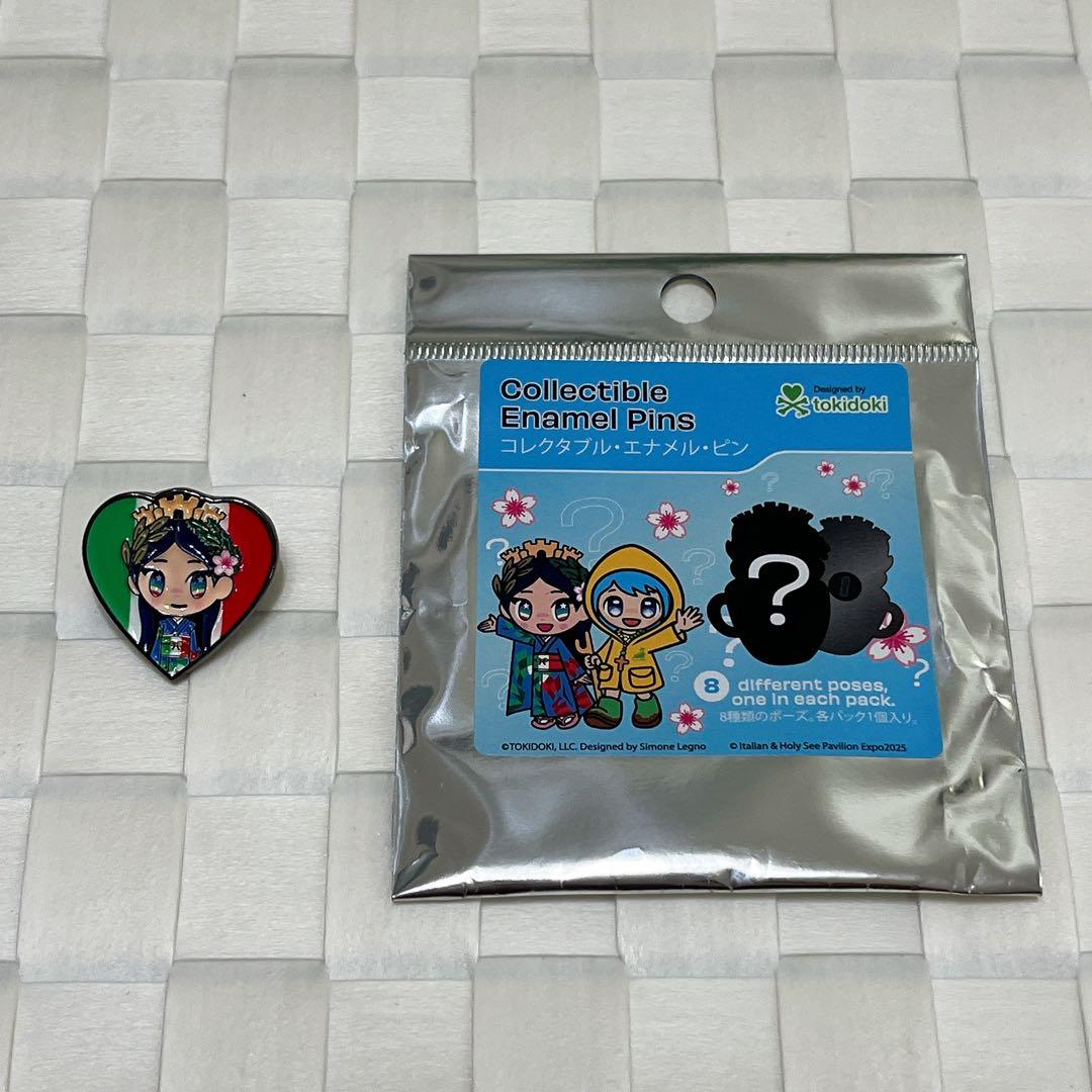 大阪万博 イタリア館 ピンバッジ イタリアちゃん
