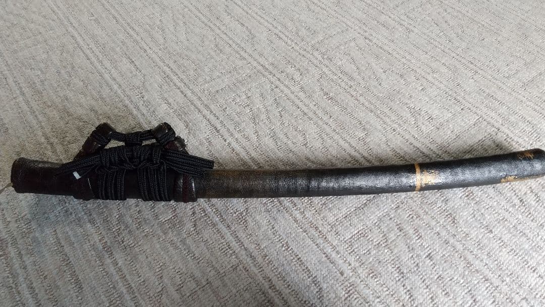 太刀紐・革袋付き鞘