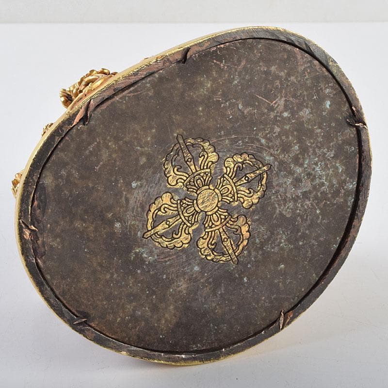 中国 大明永楽年施 古銅鍍金 チベット仏 仏像 置物 H 9195E - メルカリ