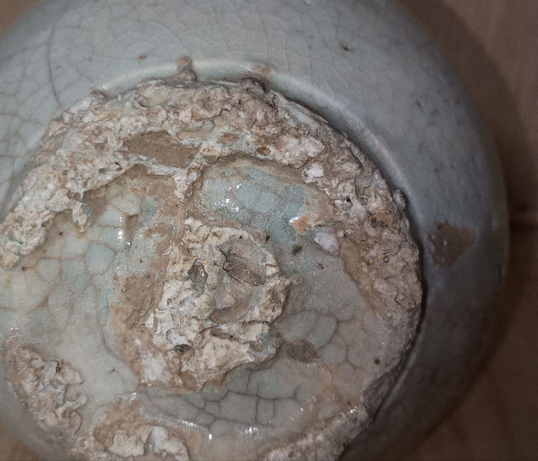 ■□■白磁染付瓶■□■李朝時代後期■□■18世紀〜19世紀■□■鑑定済■□■