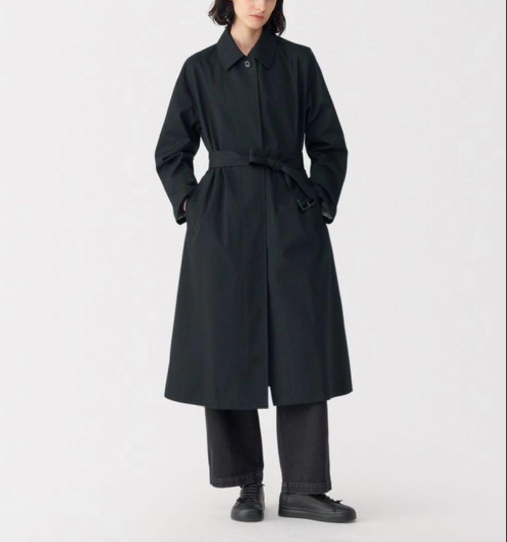 MUJILabo 高密度コットンシングルブレストコート 婦人M・黒 - メルカリ