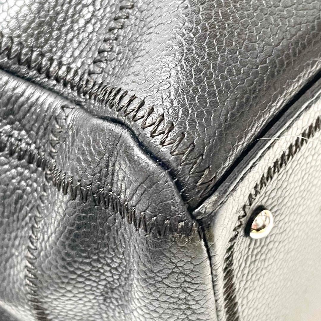 sigeta19シャネル　キャビアスキン　チョコバー　ハンド　ミニボストン