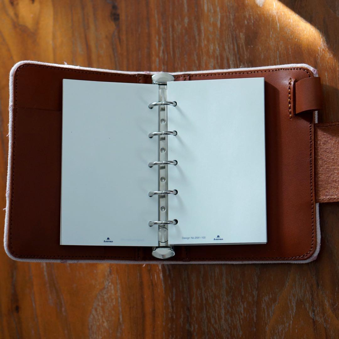 ミナペルホネン　タンバリンdopピンク　ミニ5システム手帳