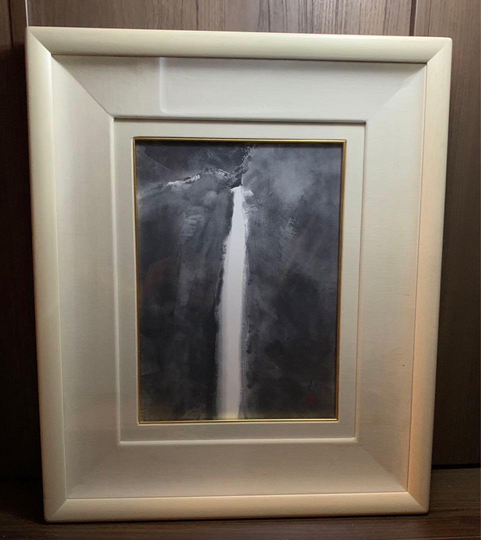 水墨画 山田大作「滝」Ink painting Daisaku Yamada