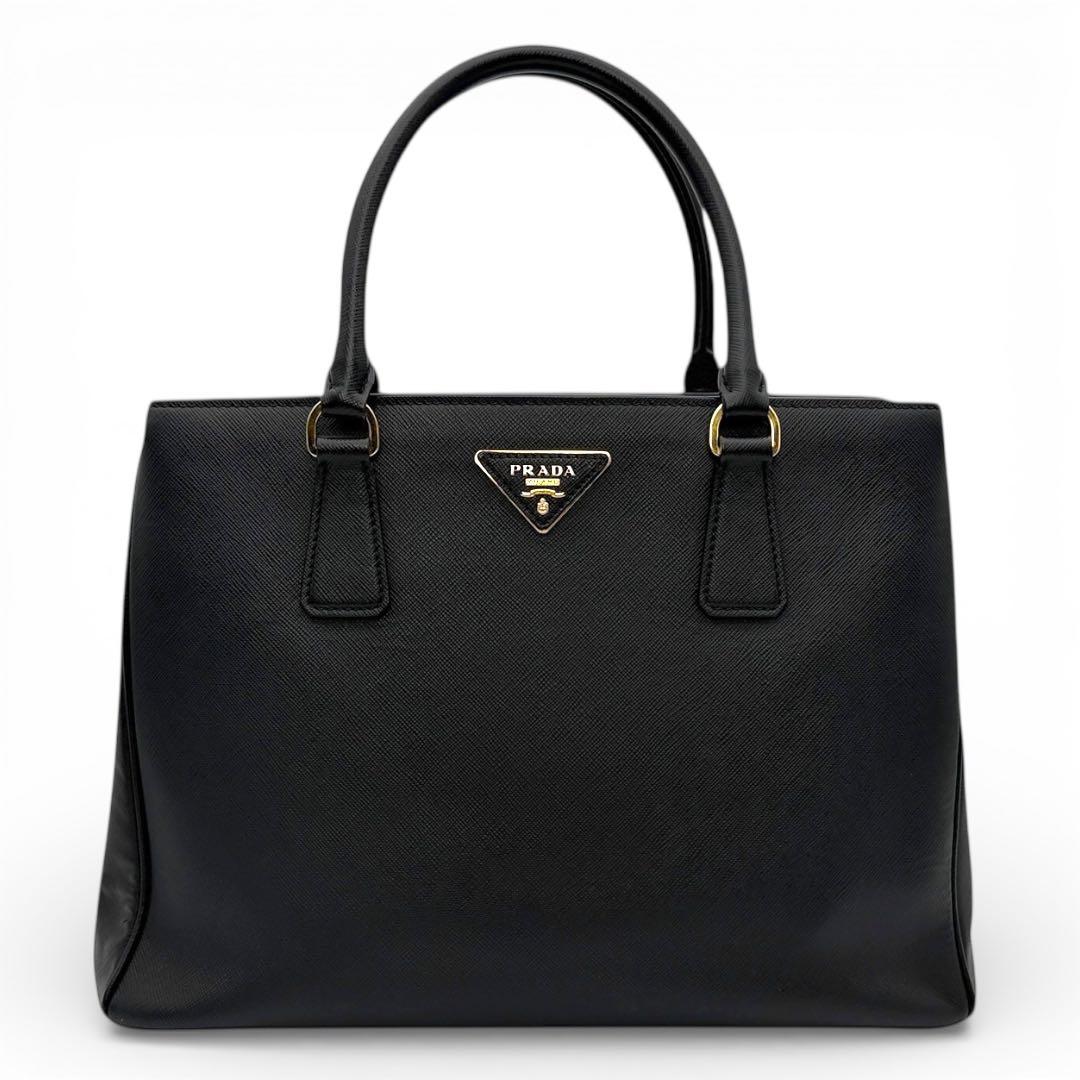 PRADA プラダ サフィアーノ ガレリア ２WAY ハンドバッグ ブラック