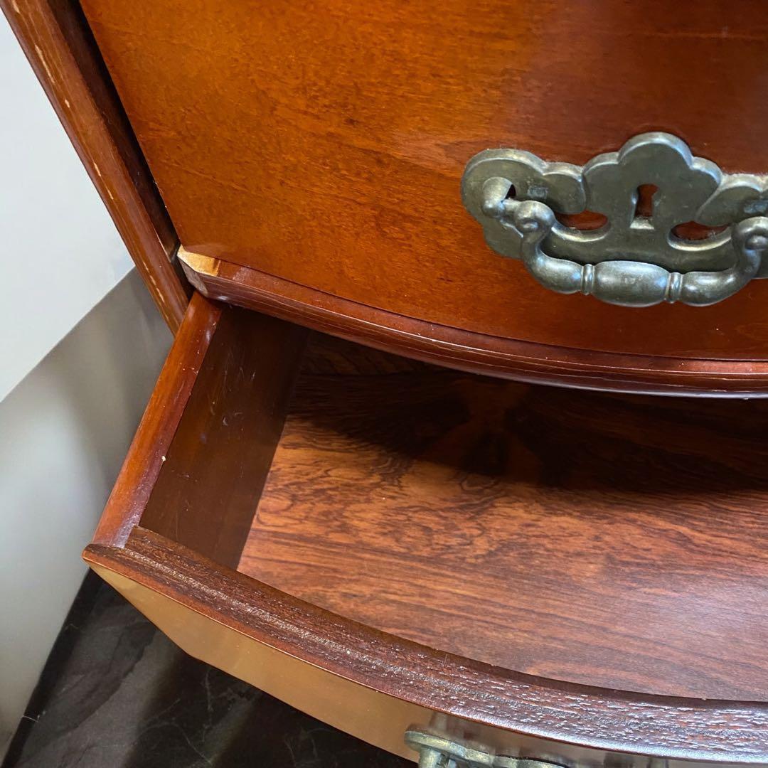 シ*跡様 オークションで格安出品猫脚 2段収納 アンティーク風チェスト