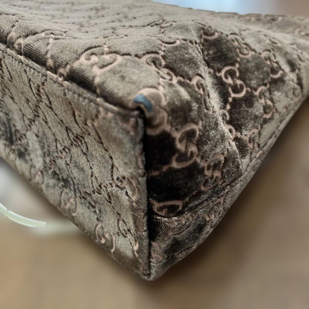 GUCCI GGパターン ベルベットショルダーバッグ&ストール