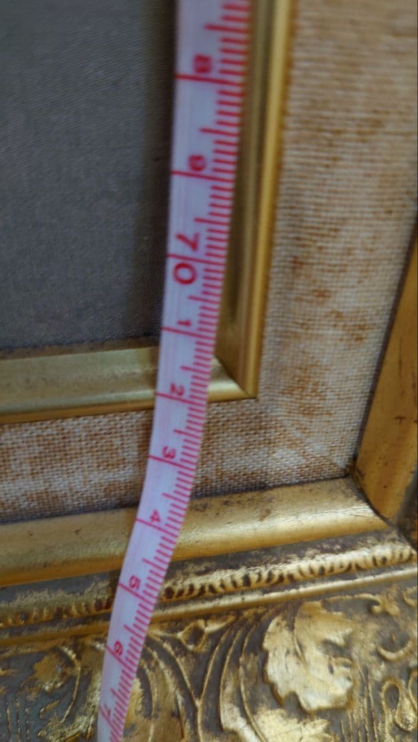 【中古品】マネ「笛を吹く少年」　油彩　複製画額　豪華額装