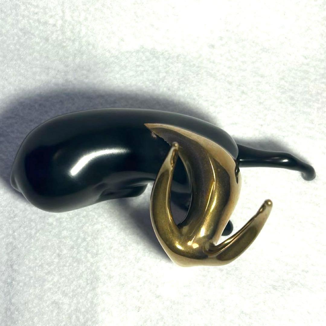 ロート・ヴァンダーヴィーンブロンズアンテロープ彫刻サイン LOT番号入り