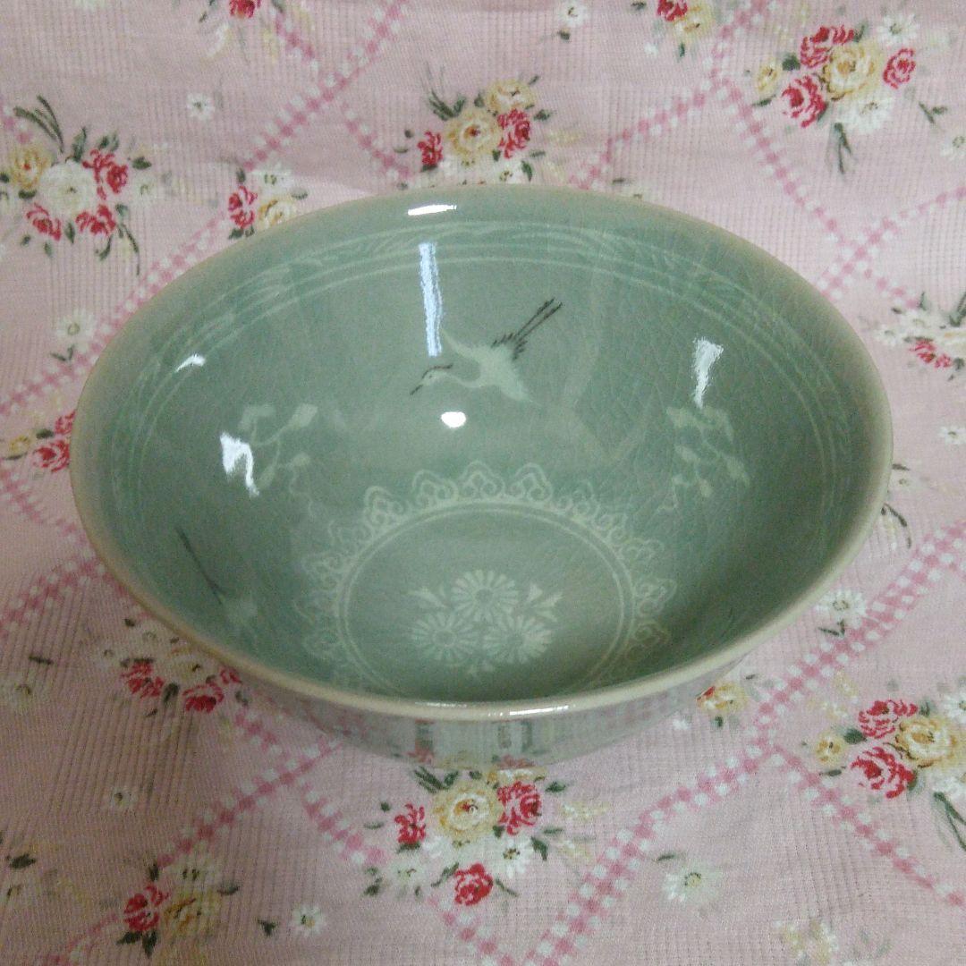 抹茶茶碗 青磁 柳海剛 鶴 抹茶茶碗 青磁 柳海剛 鶴 抹茶茶碗 青磁 柳海剛 鶴