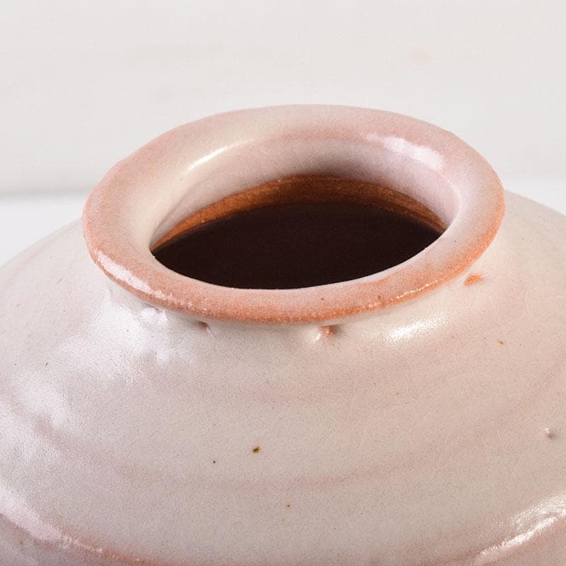 茶道具 萩焼 江月窯 肩衝茶入 在銘 共箱 V 6896