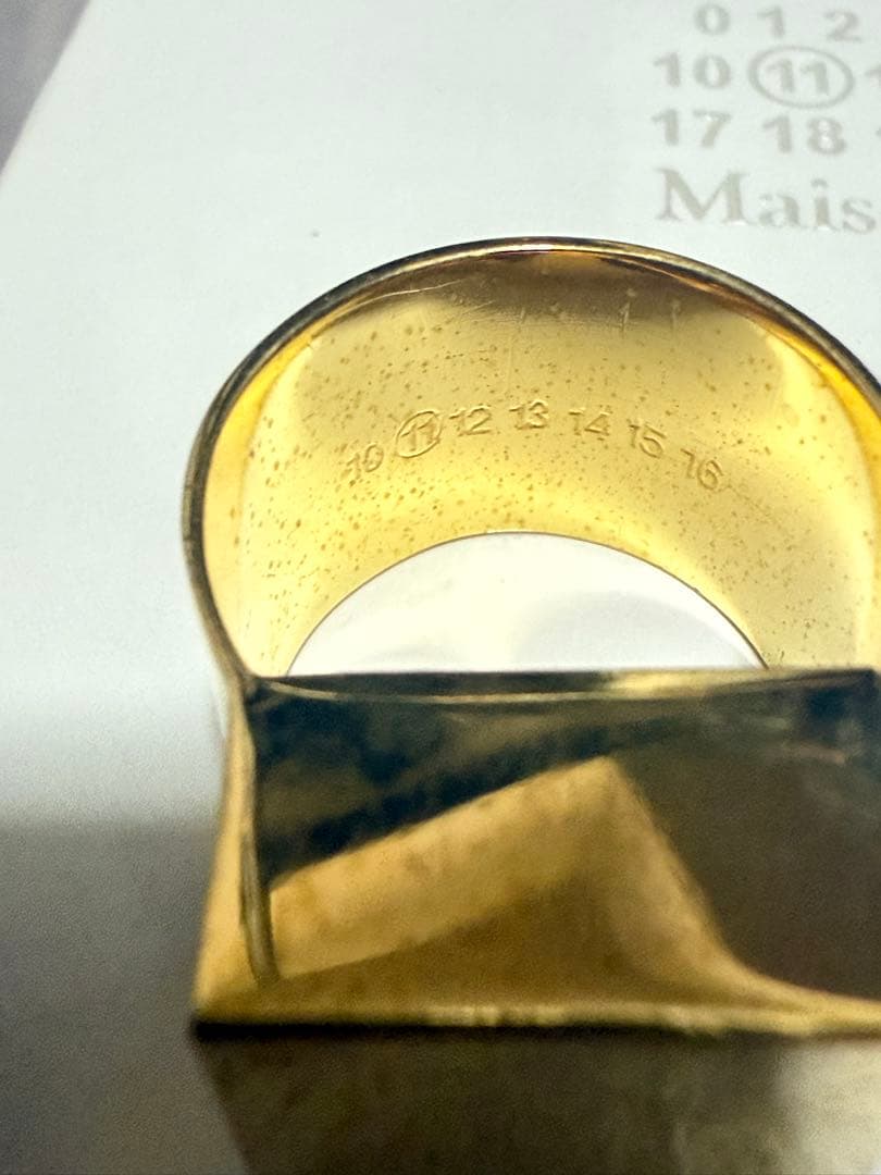 maison margiela ここのえ期 ゴールドリング