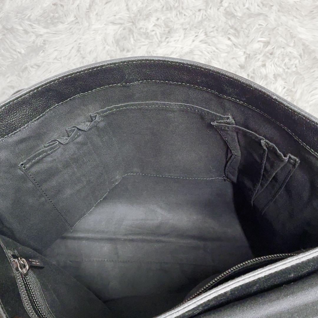 BURBERRY BLACK LABEL ショルダーバッグ 黒 ビジネス レザー