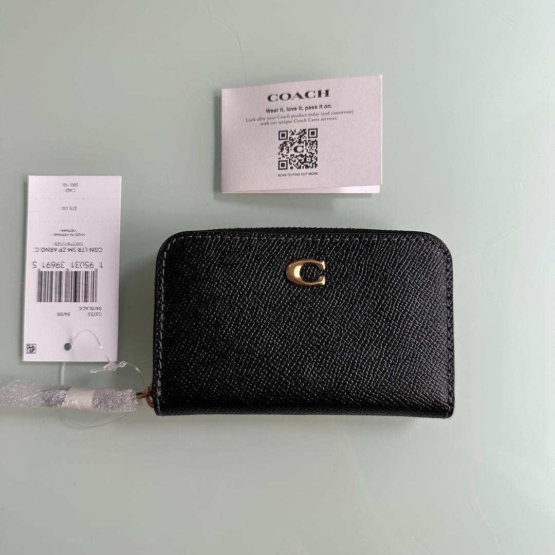 COACH コーチ カードケース ケース 小銭入れ 黒 ブラック