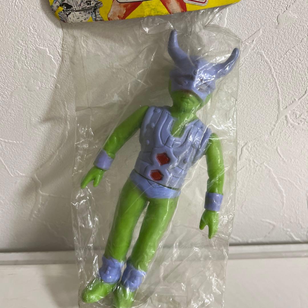 ⚠️デッドストック　当時物　アイアンキング　ダブルサタン　ミドルソフビ　タカトク