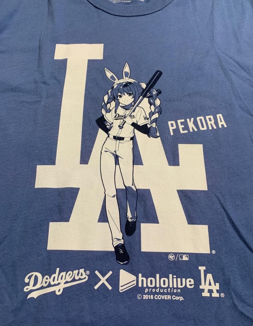 兎田ぺこら　ドジャースコラボTシャツ Mサイズ