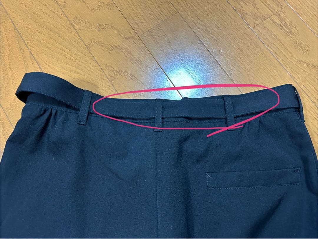 ヨウジヤマモトプリュスノアール　ラップデザインパンツ