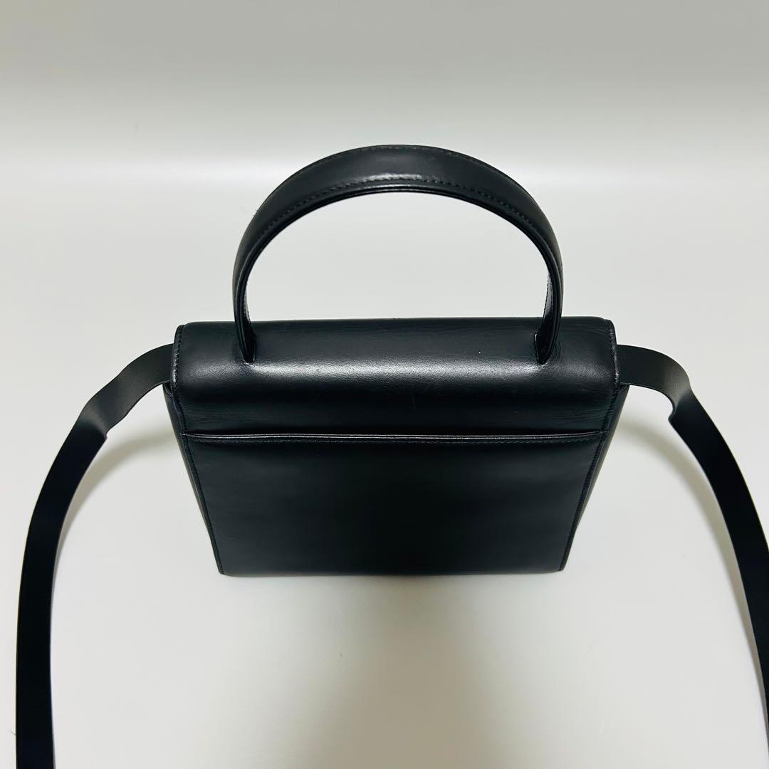 GIVENCHYジバンシー 4Gロゴ レザー ハンドバッグ トップハンドル 黒