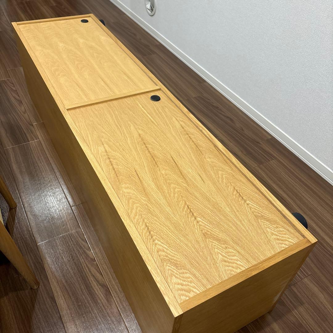 無印良品】スタッキングキャビネット テレビ台 オーク材