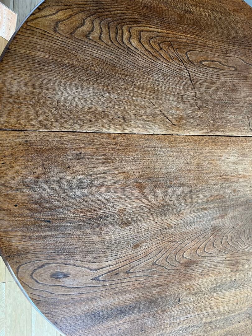 ラウンドテーブル　ろくろ脚　円卓　ヴィンテージ　アンティーク