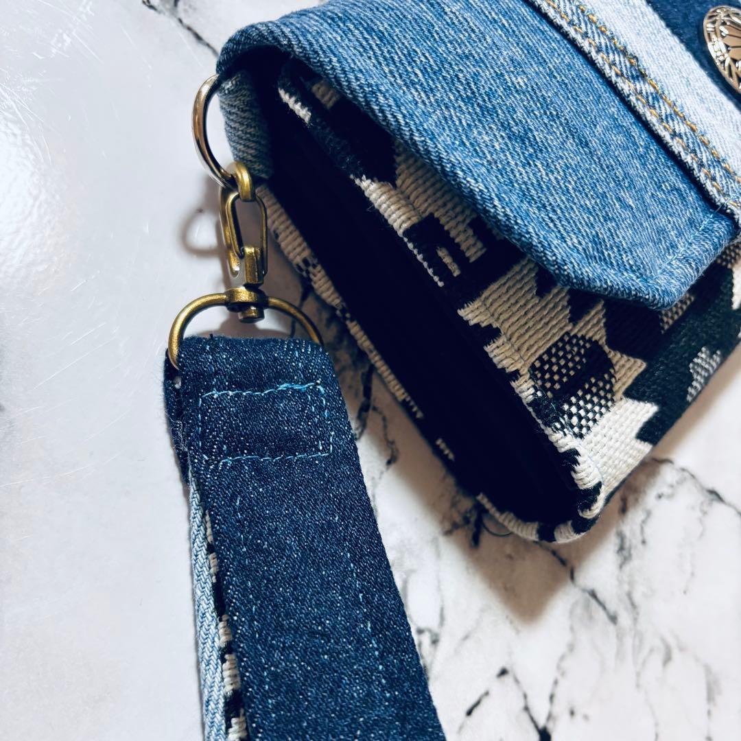デニムリメイク　財布　一点物