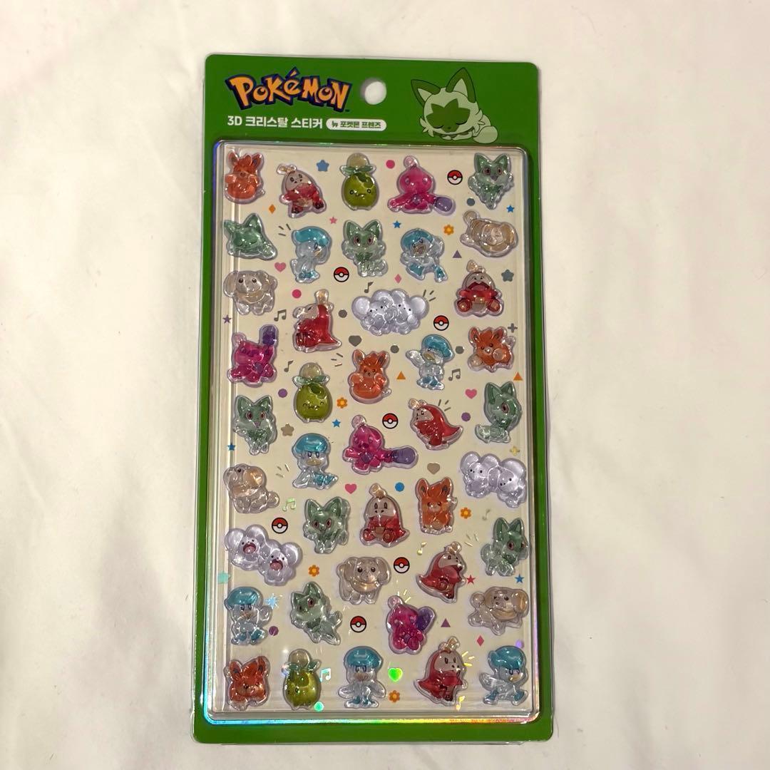 本日大特価【韓国限定】ポケモン ドロップシール 4種セット 韓国公式