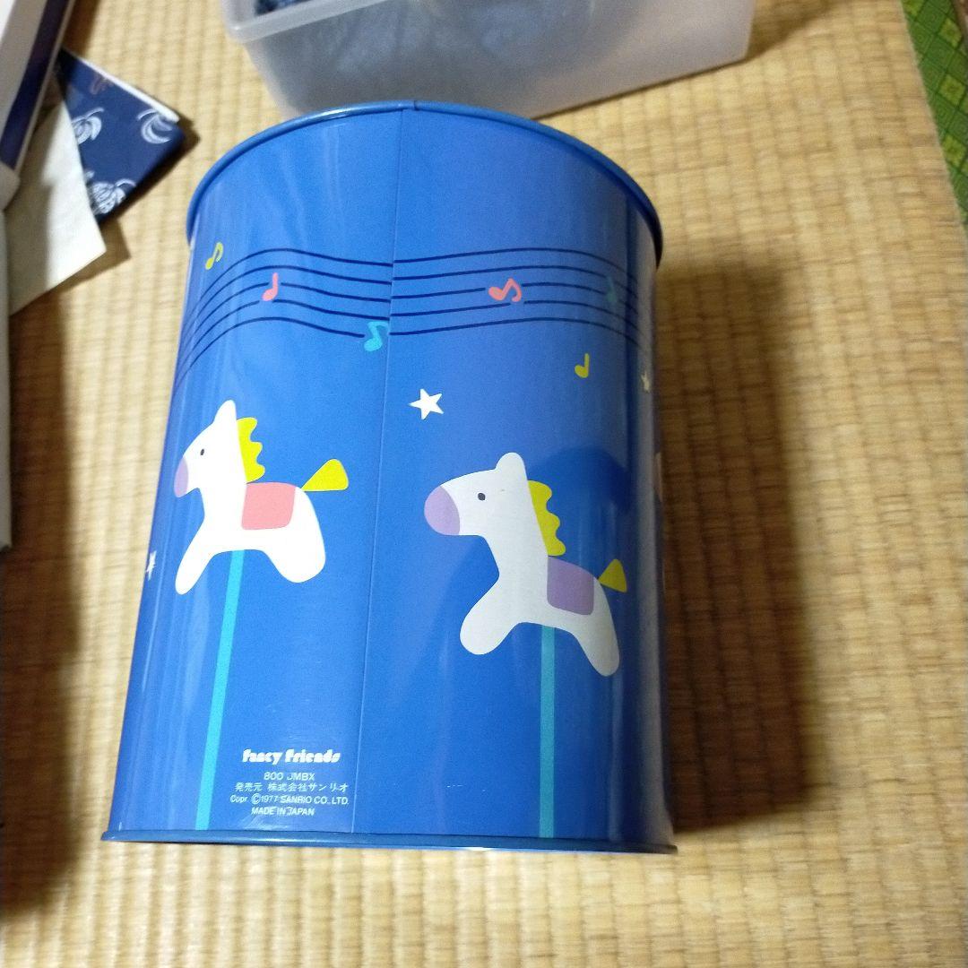 昭和レトロ　ファンシーフレンズ　ダストボックス　サンリオ　ビンテージ　ごみ箱