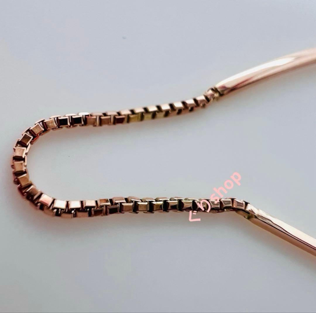 ete k10 ピンクゴールド アメリカン ピアス