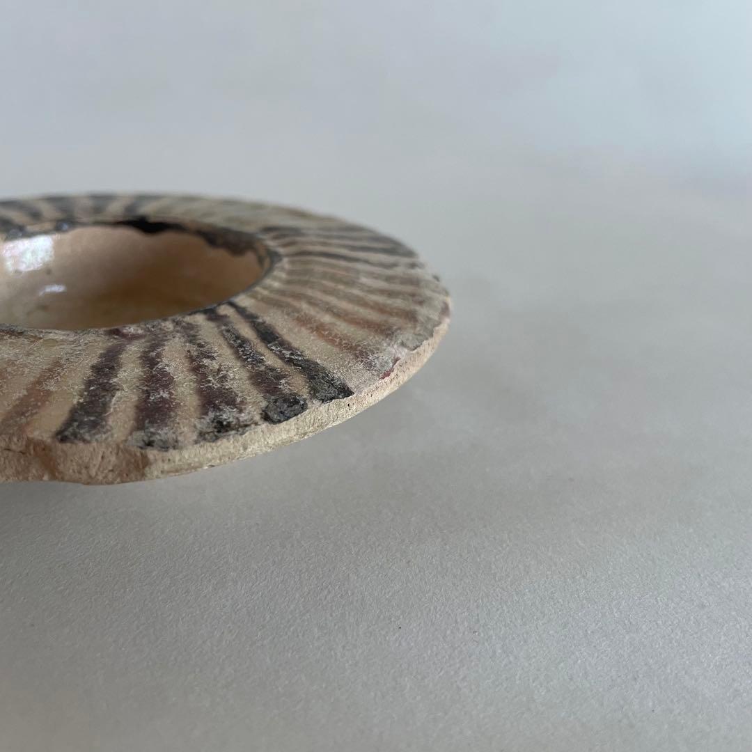 白地多彩幾何学文鉢　イスラム　イラン