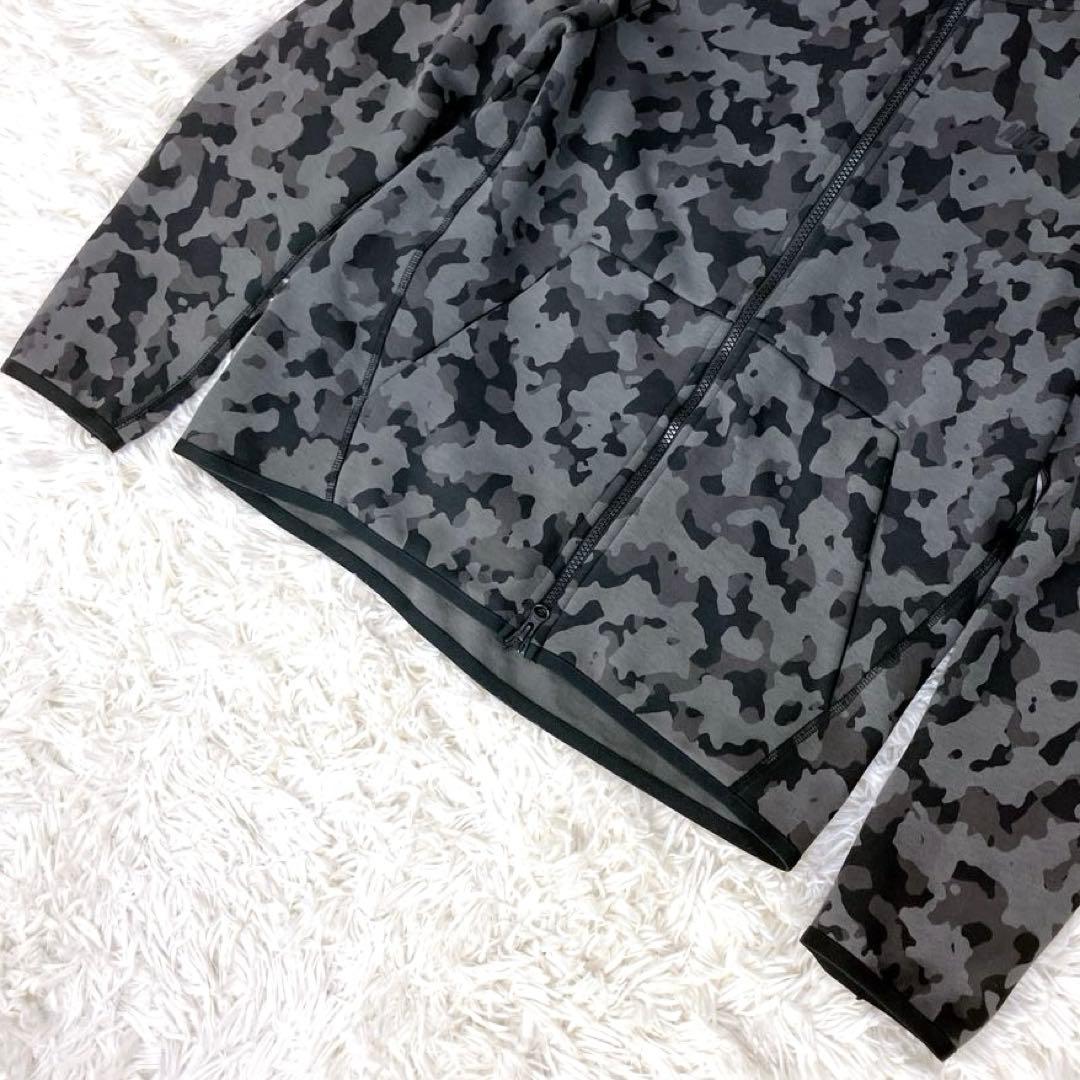 ✨ナイキ テックフリース セットアップ ジャージ グレー カモフラ 迷彩 M