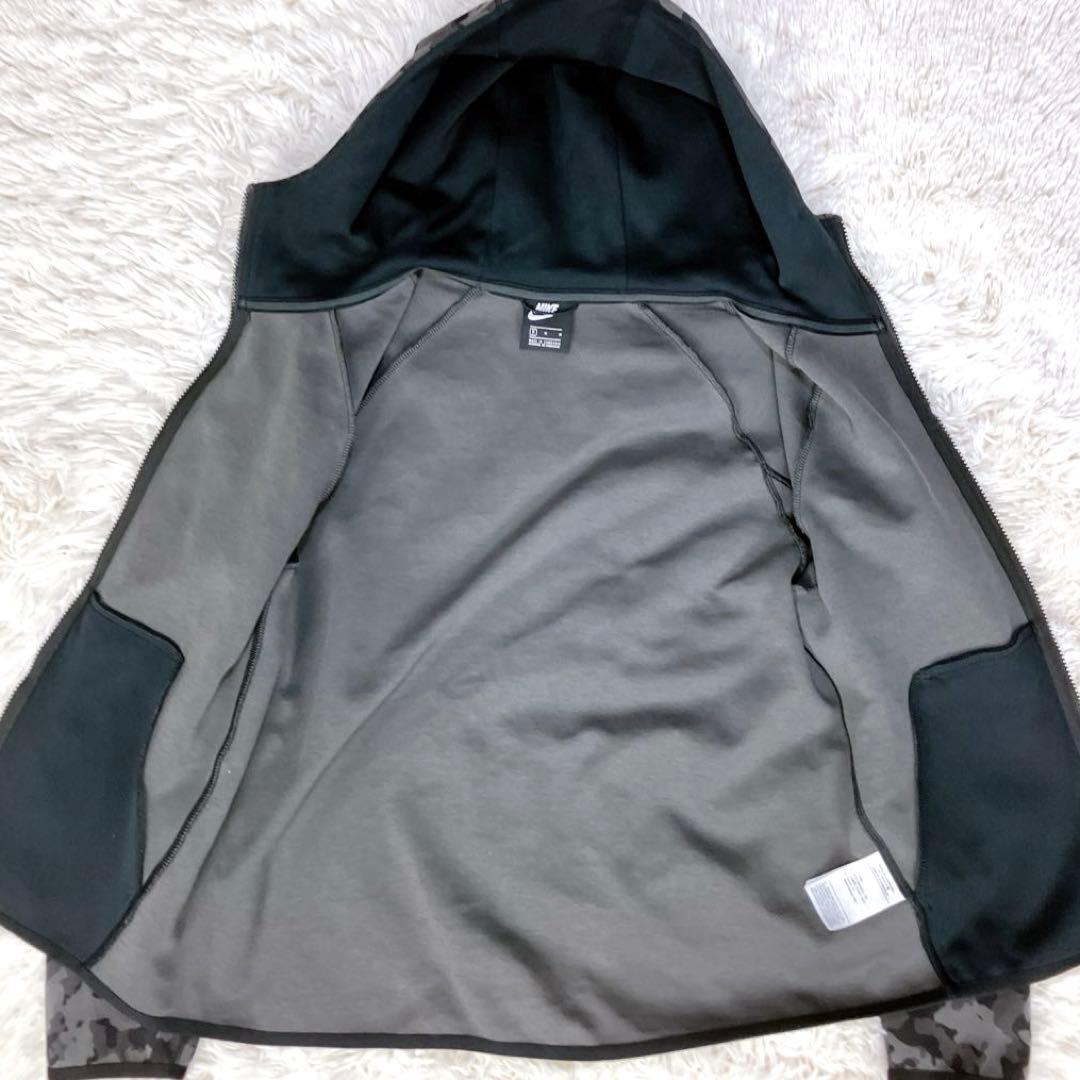 ✨ナイキ テックフリース セットアップ ジャージ グレー カモフラ 迷彩 M