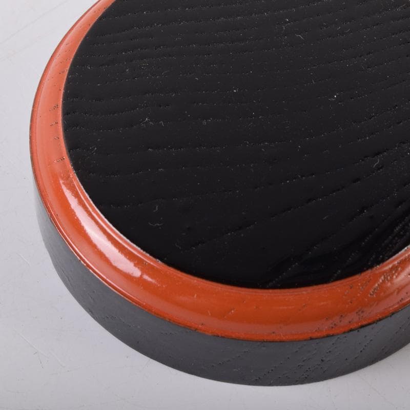 茶道具　西大寺　日の丸茶入　松本実道書付　共布共箱　V　8230