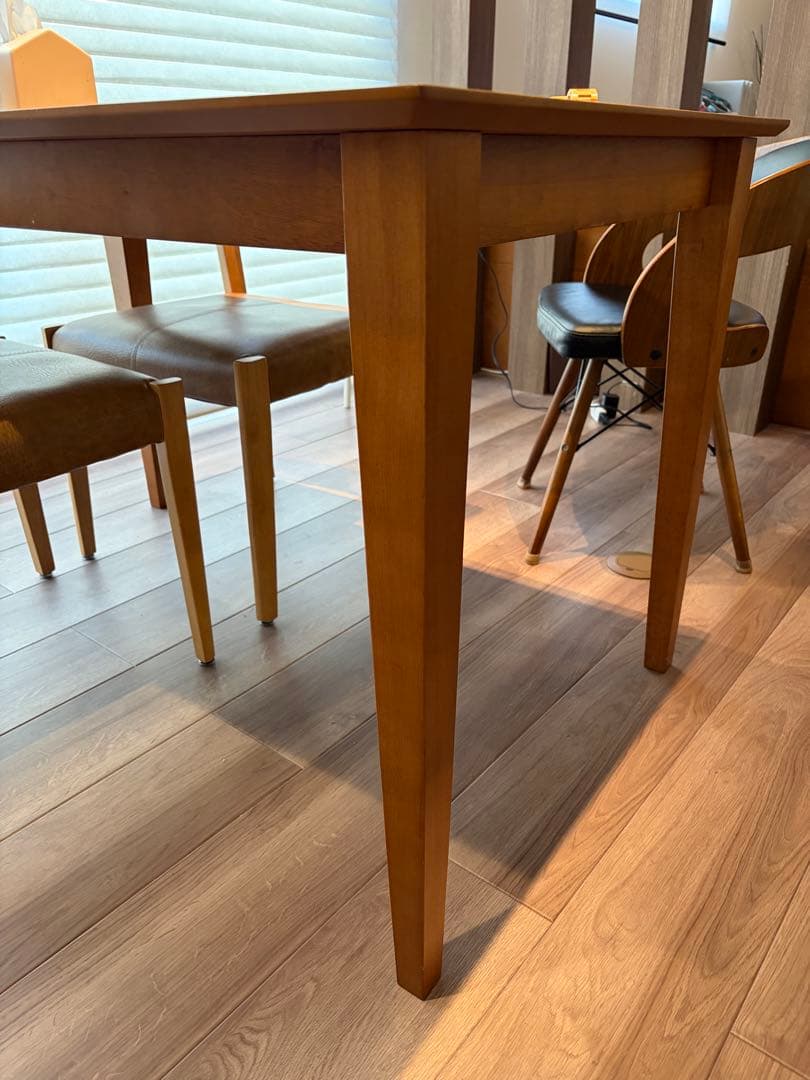 購入前コメントください！1週間限定！ダイニングテーブル伸縮式75-120cm