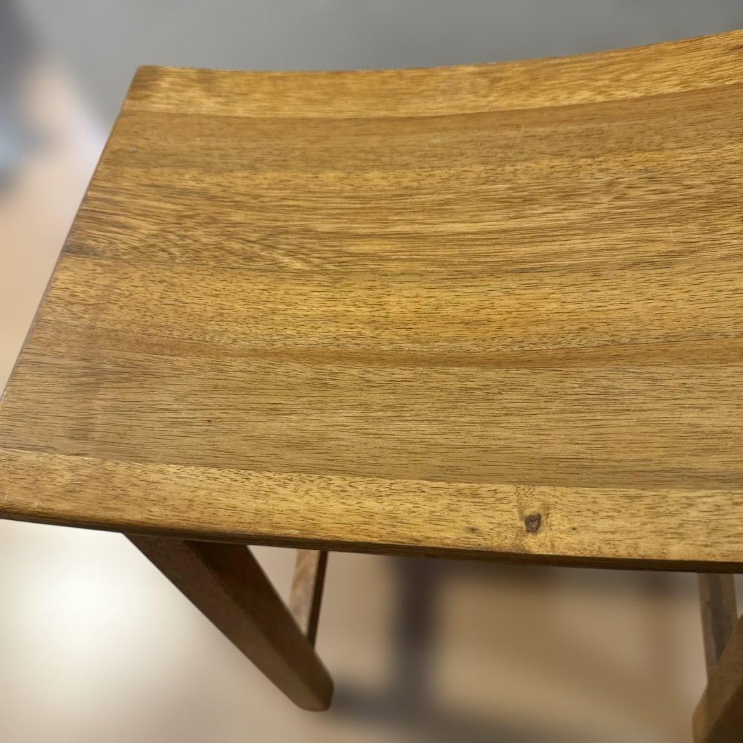 KANADEMONO Natural - Lovely　スツール　マホガニー材