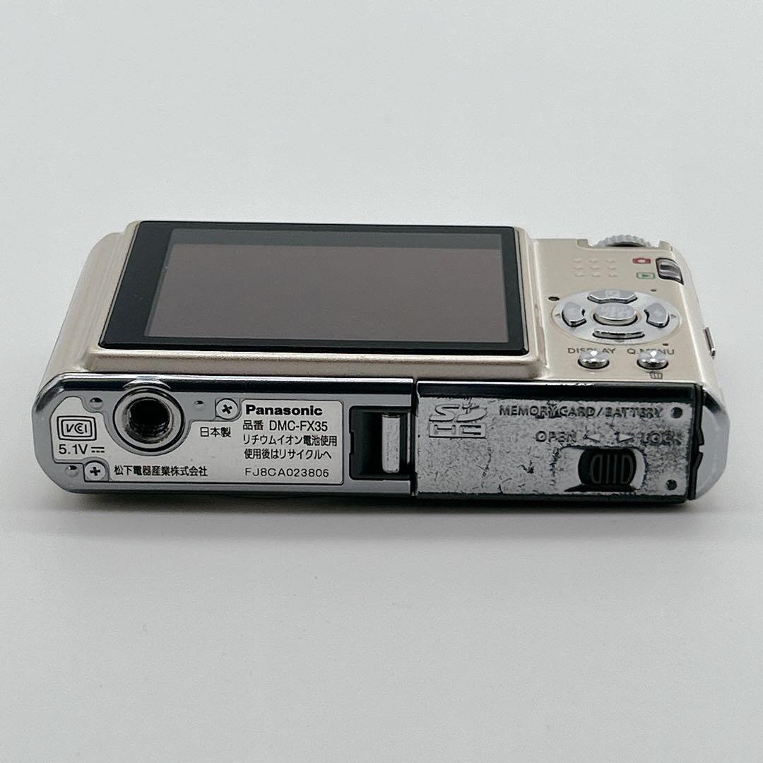 予備バッテリー付き Panasonic LUMIX DMC-FX35 ゴールド 予備