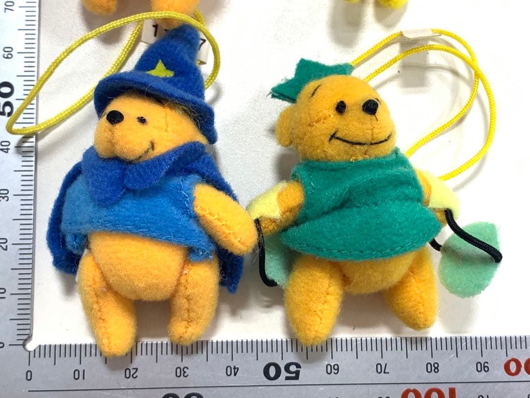 ディズニー　クマのプーさん　ぬいぐるみ　ストラップ　4体セット