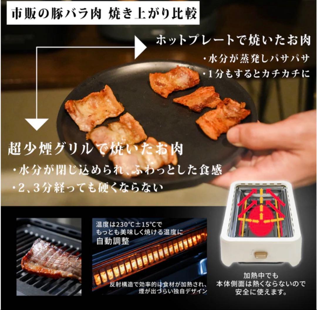 【超美品:1回使用のみ】超少煙グリル GLAMP （グランプ）とシリコンマット