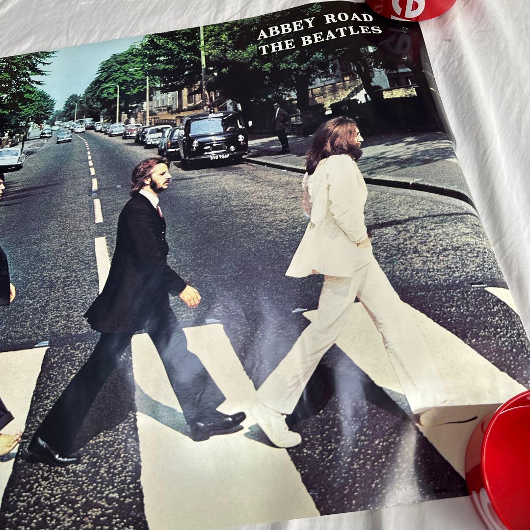 廃盤 2005年製 大判 ポスター ビートルズ アビーロード