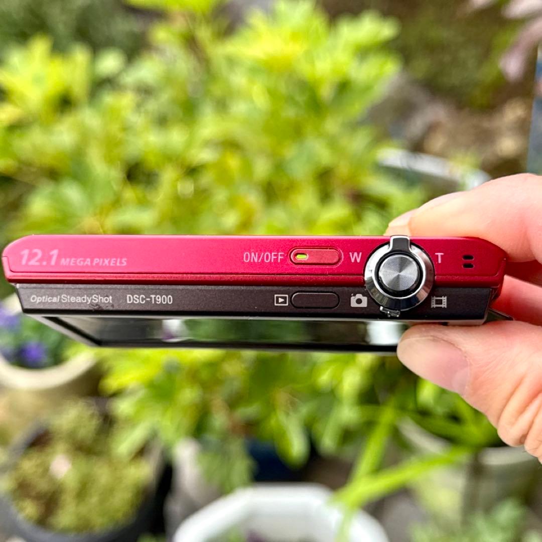 ☆動作OK SONY デジカメ DSC-T900 メモリースティック&電池付き ✨美品