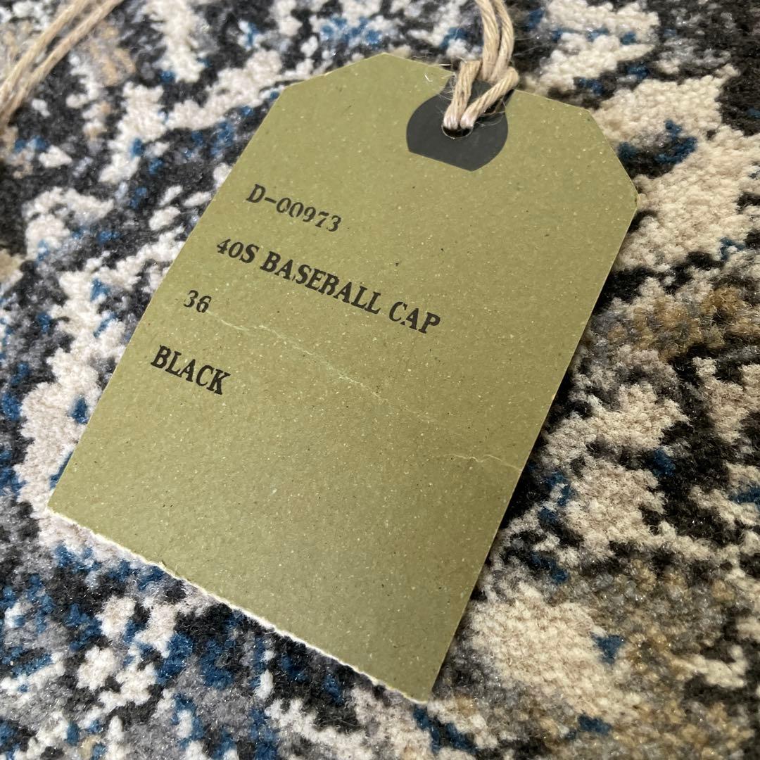 THE H.W.DOG&CO. 40s BASEBALL CAP ブラック
