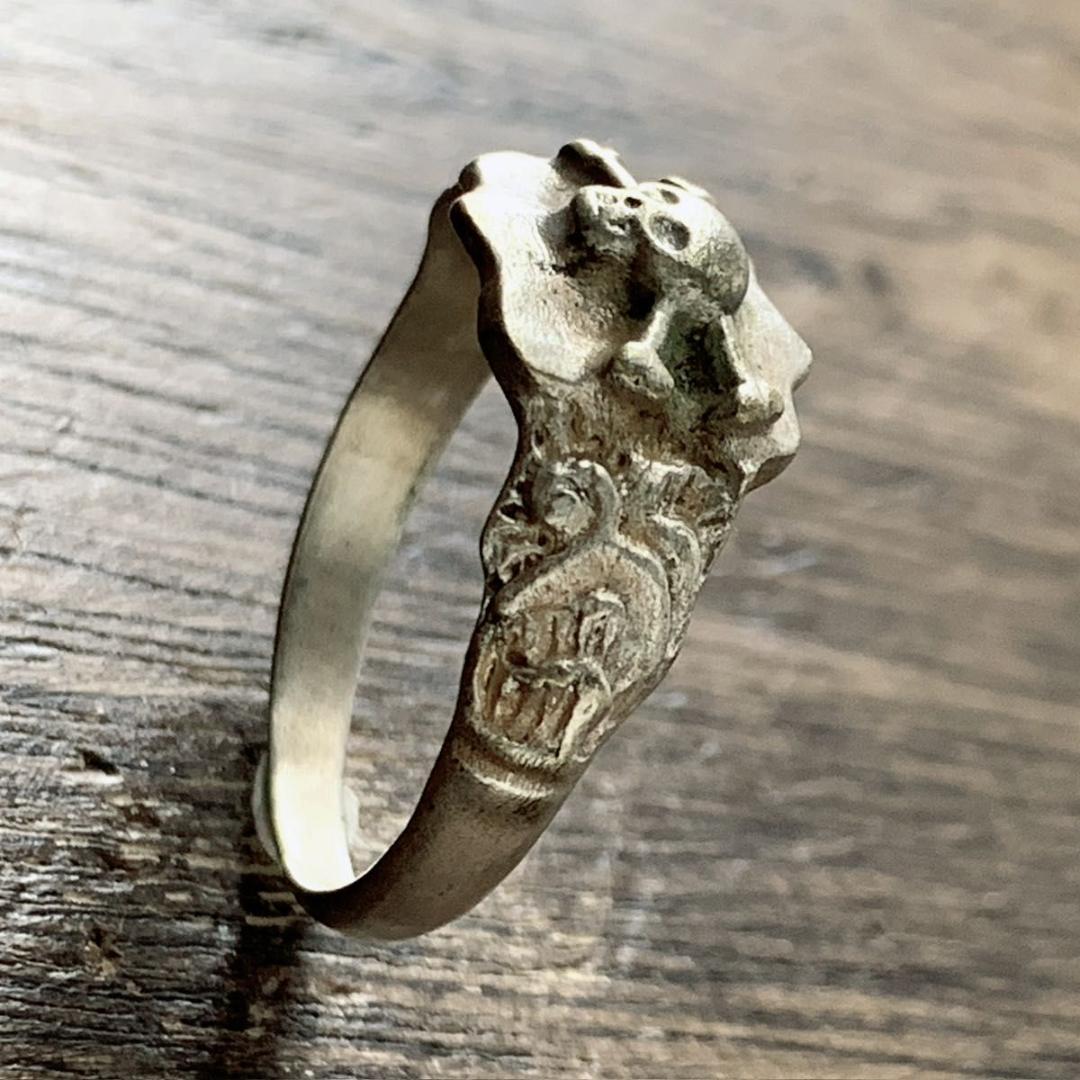 スカルボーンズ ヴィンテージ シルバー ミリタリーリング 24号 指輪 1