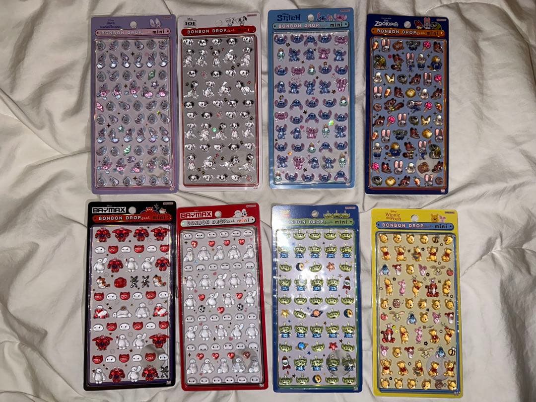 ボンボンドロップシール　ディズニーミニ