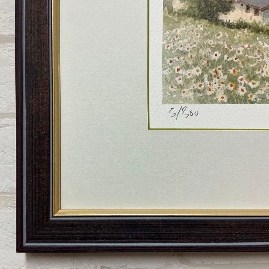 絵画・版画・リトグラフ・織田義郎・スイス・サンタマリアV.M