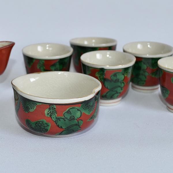 煎茶道 九谷焼 九谷木米 煎茶セット06