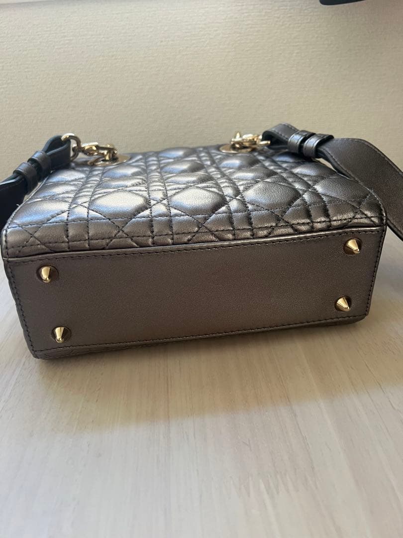 Christian Dior グレー バッグ レディディオール ミッツァ付き